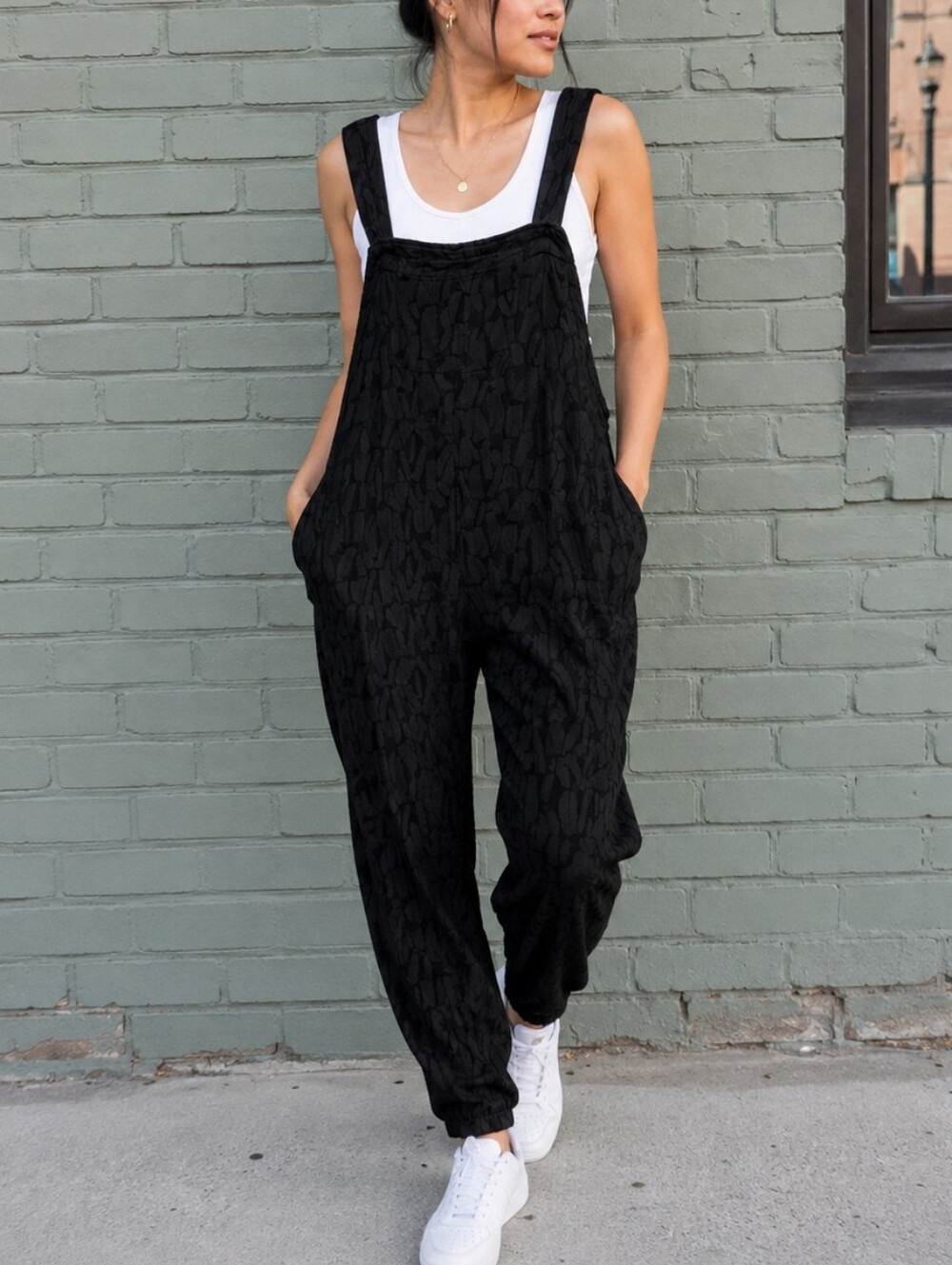 Smash + Tess x Hilary Duff Textured Overalls Jumpsuit Romper Sz Small